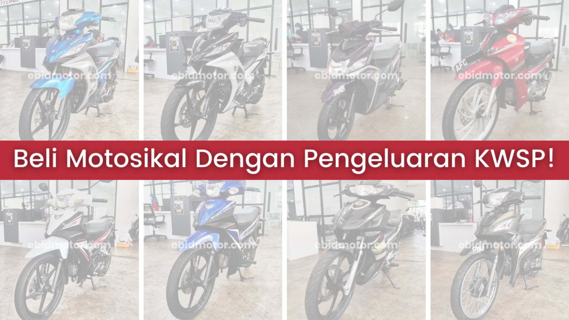 Membeli motosikal dengan KWSP anda tanpa halangan! Senarai stok terkini bulan December 2020!